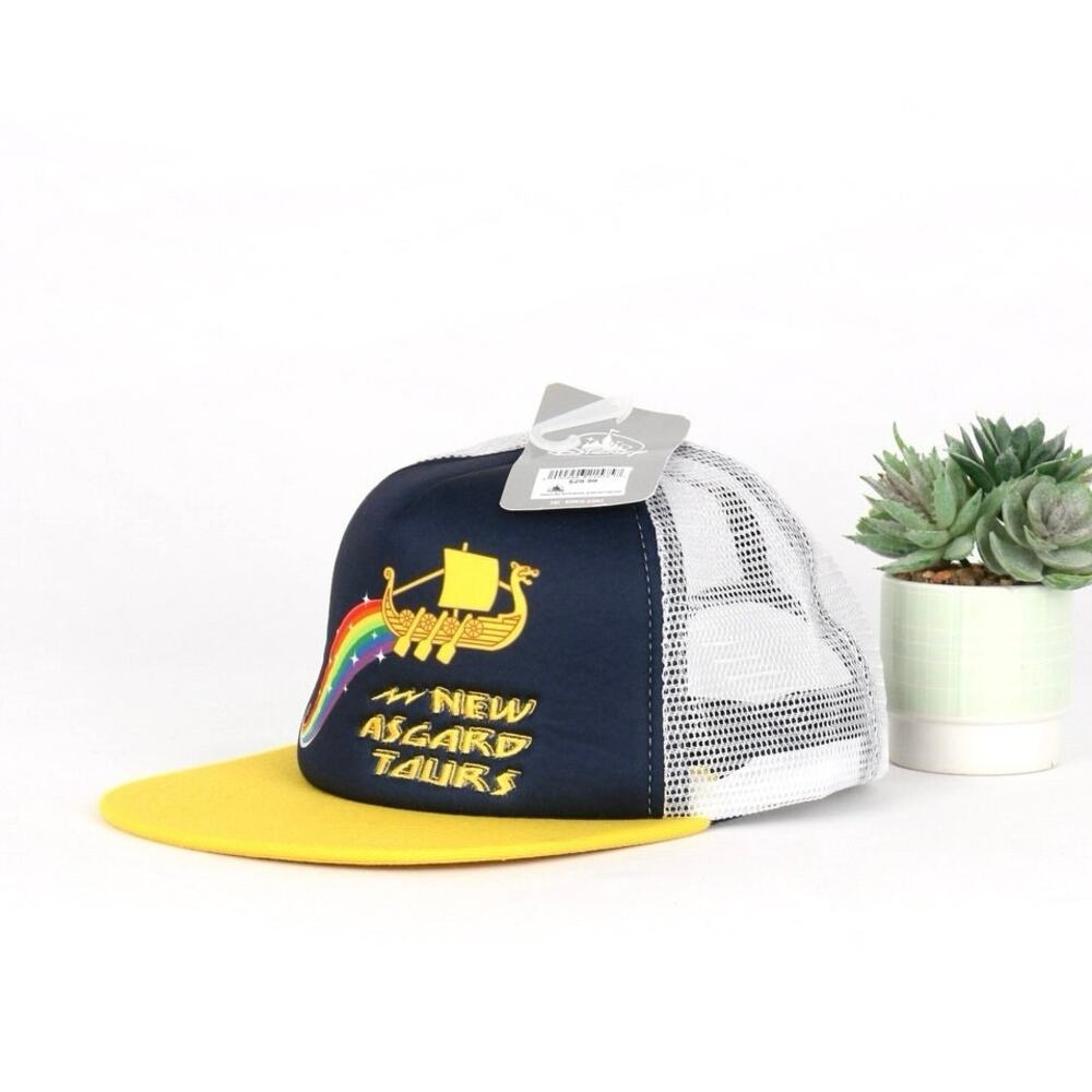 Marvel New Asgard Tours Trucker Hat – Kids/One Size – Disney Official Mesh Cap - Picture 2 of 4